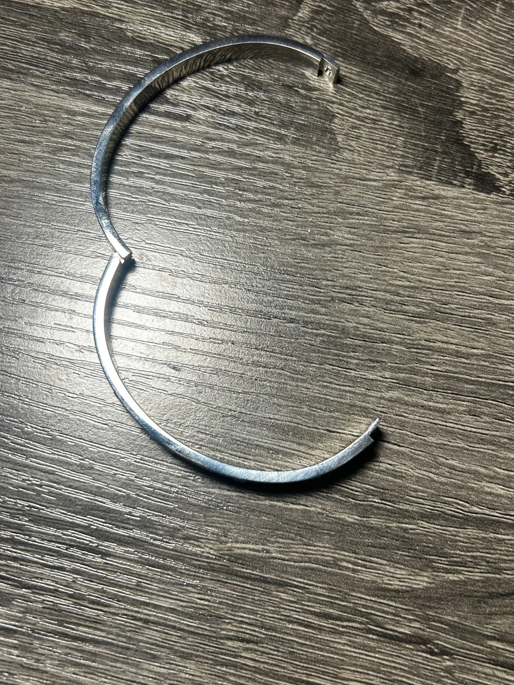 Silver Crystal Accent Bangle Bracelet